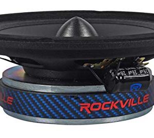 Rockville RXM68 6.5" 150w 8 Ohm Mid-Bass Driver Car Audio Speaker, Mid-Range