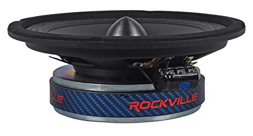 Rockville RXM68 6.5" 150w 8 Ohm Mid-Bass Driver Car Audio Speaker, Mid-Range