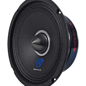 Rockville RXM68 6.5" 150w 8 Ohm Mid-Bass Driver Car Audio Speaker, Mid-Range