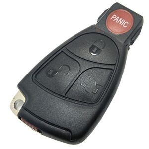 Horande Replacement Key Fob Cover Case fit for Mercedes Benz C Class CLK CLS E Class G Class Slk Class AMG C320 Keyless Entry Remote Key Fob Shell