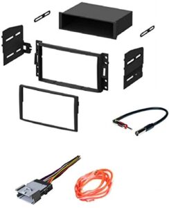 asc gm510 car stereo dash kit, wire harness, and antenna adapter to install an aftermarket radio for some gm vehicles – important compatible vehicles and restrictions listed below