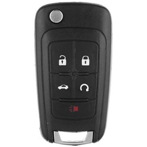 scitoo 1pc oht01060512 keyless entry remote flip key shell for chevy 2003-2006 for buick encore allure lacrosse