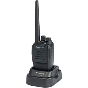 midland – mb400 business radio – industrial grade two way radio – compact size – high performance walkie talkie – 350,000 square feet of coverage 4 watts