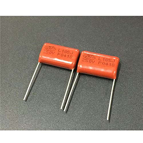 50pcs CBB 185 250V 185J CL21 1.8uF 1800nF P20 Metallized Polypropylene Film Capacitor