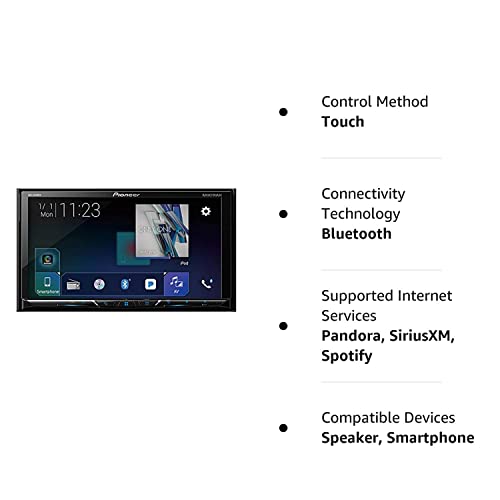 Pioneer AVH-2400NEX 7" Touchscreen Double Din Android Auto and Apple CarPlay In-Dash DVD/CD Bluetooth Car Stereo Receiver