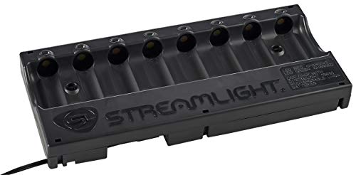 Streamlight 20221 SL-B26 Protected Li-Ion USB Rechargeable 8-Unit Bank Charger, Black