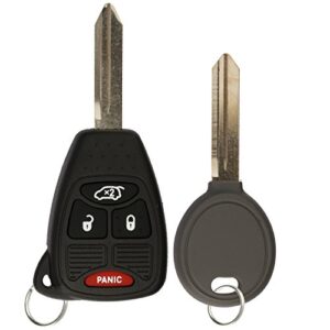 keylessoption keyless entry remote control car key fob and ignition key replacement for oht692427aa kobdt04a