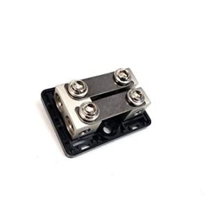 KnuKonceptz Bassik 4 and 8 Gauge 2 Way Fuse Distribution Block w/Ground Links