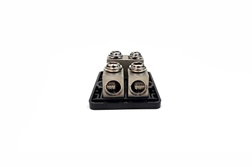 KnuKonceptz Bassik 4 and 8 Gauge 2 Way Fuse Distribution Block w/Ground Links