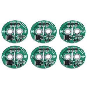 6pcs super capacitor protection board, 2.5v super farad capacitor board protection board module, protects capacitor from exceeding the limiting voltag,with protection board module limit plate