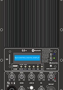 Edison Professional St-3000 Multi-Function Loud Speaker and PA System, Black ST3000