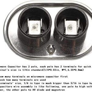 BlueNatHxRPR 1.1 MFD uF Microwave Capacitor Compatible for GE WB27X10907 and Others