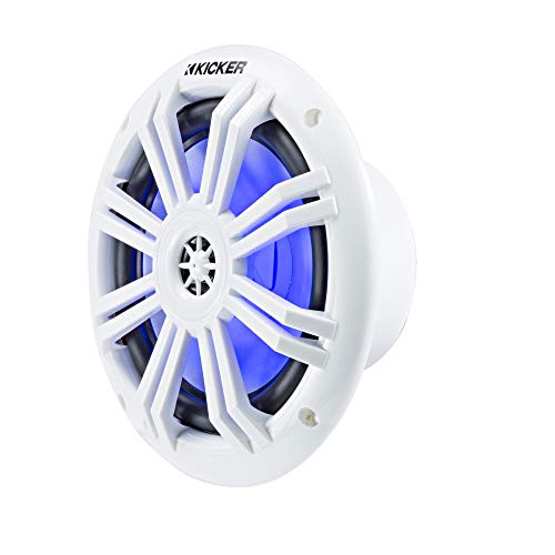 KICKER 45KM604WL KM 6.5" 4Ω Blue LED Coaxial - Pair