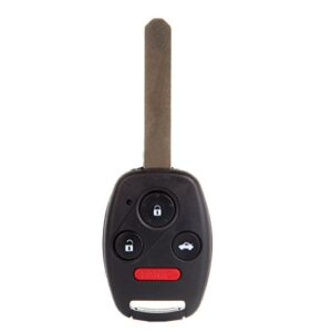 cciyu replacement remote head ignition key keyless entry combo 1 x 4 buttons replacement for honda for accord/for cr-v/for element oucg8d-380h-a