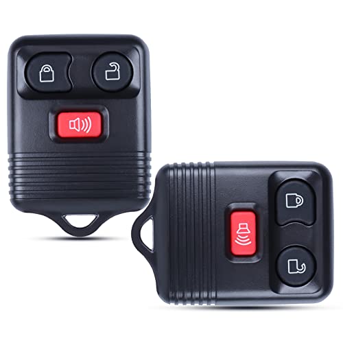 3 Buttons Keyless Entry Remote Control Key Fob fits for Ford 1998-2016, Mazda F150 F250 F350 Mercury Expedition Explorer, CWTWB1U331, CWTWB1U212, CWTWB1U345, GQ43VT11T 315Mhz Pack of 2