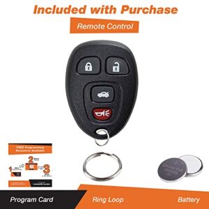 Discount Keyless Replacement Key Fob Car Remote and Uncut Transponder Key Compatible with OUC60270, 15912859, ID 46