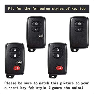 TANGSEN Smart Key Fob Case Cover Compatible with Scion FRS for Subaru BRZ CROSSTREK Forester WRX for Toyota Avalon Camry Corolla Highlander Prius RAV4 Sequoia VENZA 234Button Keyless Entry Remote