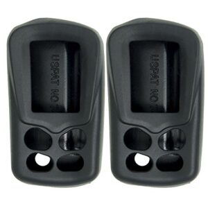 keyless2go replacement for new silicone cover protective cases for viper python remote 479v – black – (2 pack)