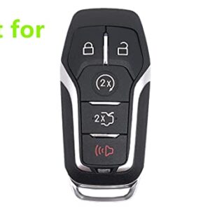Smart Key Fob Cover Case Protector Keyless Remote Holder Compatible with 2013-2018 Ford F-150 Lincoln Fusion MKZ Mustang MKC b07qwbwwlk