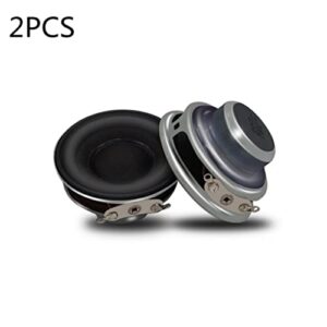 2 Pieces 40mm 4Ohm 5W Full Range Audio Mini Speakers, Loudspeaker for DIY, 16 Core