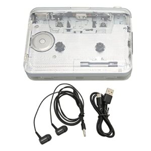 plplaaoo cassette player, portable cassette tape player, tapes with music, mini cassette tape recorder, multifunction clear stereo sound fm radio cassette player with headphone jack