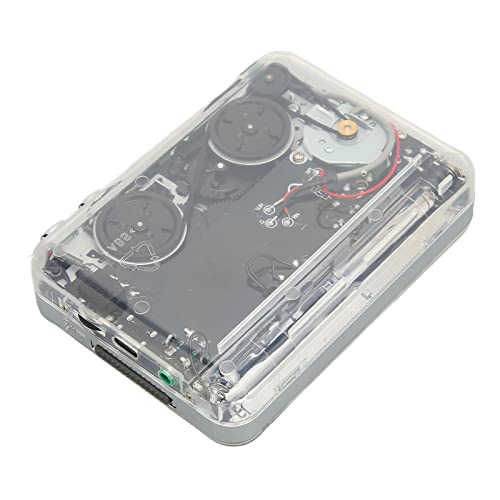 plplaaoo Cassette Player, Portable Cassette Tape Player, Tapes with Music, Mini Cassette Tape Recorder, Multifunction Clear Stereo Sound FM Radio Cassette Player with Headphone Jack