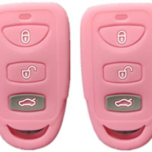 Smart Key Fob Covers Case Protector Keyless Remote Holder for Hyundai Elantra Genesis Sonata Kia Sorento Forte Optima...