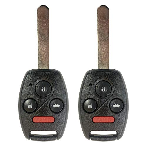 Replacement For 2006 2007 2008 2009 2010 2011 Honda Civic EX Si Keyless Entry Key Remote 4 BUTTON Fccid: N5F-S0084A,by AUTOKEYMAX (PAIR)