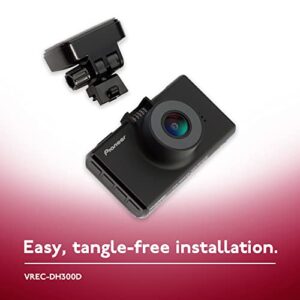 Pioneer VREC-DH300D 2-Channel Dual Recording 1440p WQHD (Wide Quad HD) Dash Camera System with 3” LCD Screen