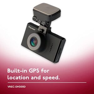 Pioneer VREC-DH300D 2-Channel Dual Recording 1440p WQHD (Wide Quad HD) Dash Camera System with 3” LCD Screen