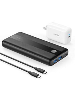 anker portable charger, powercore iii elite 19200 60w power bank bundle with 65w pd wall charger for usb c macbook air/pro/dell xps, ipad pro, iphone 12/11/mini/pro and more