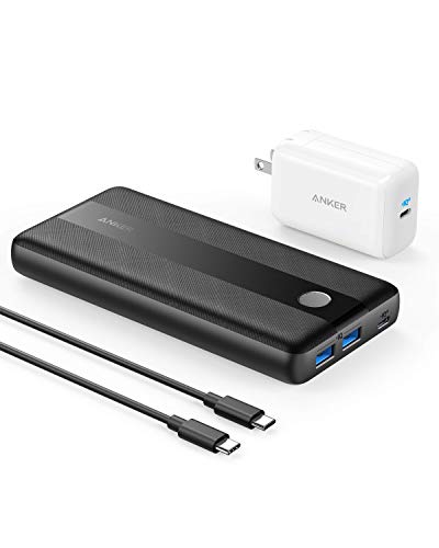 Anker Portable Charger, PowerCore III Elite 19200 60W Power Bank Bundle with 65W PD Wall Charger for USB C MacBook Air/Pro/Dell XPS, iPad Pro, iPhone 12/11/mini/Pro and More