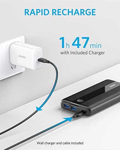 Anker Portable Charger, PowerCore III Elite 19200 60W Power Bank Bundle with 65W PD Wall Charger for USB C MacBook Air/Pro/Dell XPS, iPad Pro, iPhone 12/11/mini/Pro and More