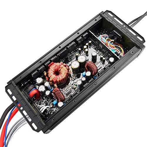 NVX MVPA2 600W Total RMS 2-Channel Bridgeable Marine-V Series Micro Class D Compact Marine/Powersports/Motorcycle Amplifier | IPX67 Waterproof Rating