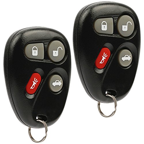 Car Key Fob Keyless Entry Remote fits Cadillac CTS SRX/Chevy Cavalier Malibu/Oldsmobile Alero/Pontiac Grand Am Sunfire/Saturn SC1 SC2 SL SL1 SL2 SW2 (L2C0005T), Set of 2