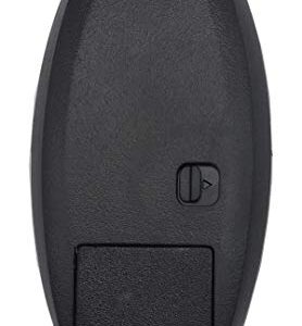 Smart Key Fob Case Shell Fit for Nissan Altima Maxima Murano Infiniti KR55WK48903 4 Buttons Replacement Keyless Entry Remote Car Key Housing Casing Outer Cover with Uncut Blade Blank & Keyring (1)