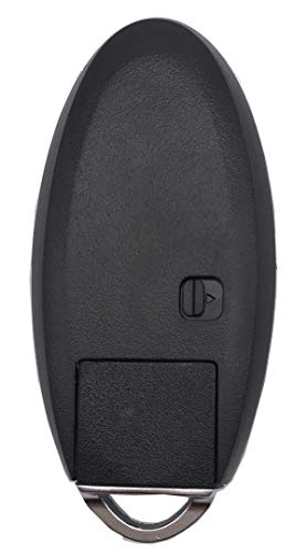 Smart Key Fob Case Shell Fit for Nissan Altima Maxima Murano Infiniti KR55WK48903 4 Buttons Replacement Keyless Entry Remote Car Key Housing Casing Outer Cover with Uncut Blade Blank & Keyring (1)