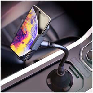 bestrix cup phone holder for car, cup holder phone mount, phone holder for car universal for iphone 11 pro xs xs max xr x 8 7 6s plus se, galaxy s10 5g s10 s10e s9, lg, pixel, htc and all smartphones