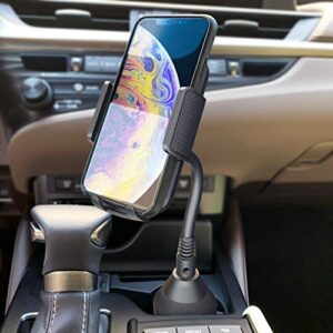 Bestrix Cup Phone Holder for Car, Cup Holder Phone Mount, Phone Holder for Car Universal for iPhone 11 Pro Xs XS MAX XR X 8 7 6s Plus SE, Galaxy S10 5G S10 S10E S9, LG, Pixel, HTC and All Smartphones