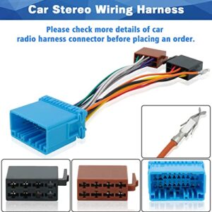 Fiegromech ISO Radio Stereo Wiring Harness Adapter Replacement for Honda Accord Civic CRV Suzuki Car Stereo Wire Cable