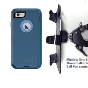 SlipGrip 1.5" Bike Holder for Apple iPhone 8 Using OtterBox Defender Case