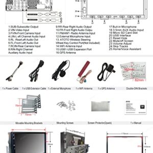 [New] ATOTO S8 Standard 7 inch Double-DIN Car Stereo Android in-Dash Navigation, Wireless CarPlay & Android Auto, USB Tethering, 2 Bluetooth, HD Rearview with LRV, IPS Display, SCVC, 3G+32G, S8G2A74SD