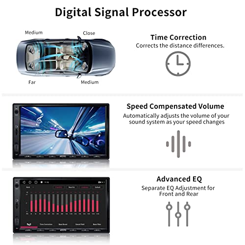 [New] ATOTO S8 Standard 7 inch Double-DIN Car Stereo Android in-Dash Navigation, Wireless CarPlay & Android Auto, USB Tethering, 2 Bluetooth, HD Rearview with LRV, IPS Display, SCVC, 3G+32G, S8G2A74SD