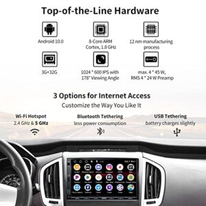 [New] ATOTO S8 Standard 7 inch Double-DIN Car Stereo Android in-Dash Navigation, Wireless CarPlay & Android Auto, USB Tethering, 2 Bluetooth, HD Rearview with LRV, IPS Display, SCVC, 3G+32G, S8G2A74SD