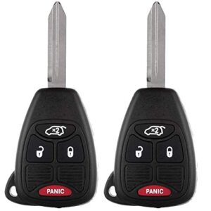 scitoo 2pcs key fob keyless entry remote shell case & pad fit 1998-2000 for chrysler 200 2002-2010 for chrysler aspen 2005-2015 for chrysler pacifica 4 buttons m3n65981772