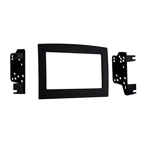 Metra 95-6528B Double Din Dash Kit for 2006-2010 Dodge Ram (Black) & Metra 40-CR10 Chrysler/Dodge/Jeep/Ford/GM 2002-Up Car Antenna Adapter