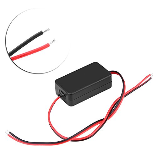 Car Capacitor Filter Rectifiers, 12V DC Power Relay Rear View Camera Anti Interference Relay Filter for Most of Cars