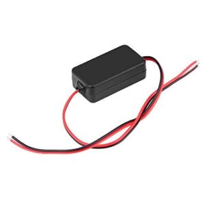 Car Capacitor Filter Rectifiers, 12V DC Power Relay Rear View Camera Anti Interference Relay Filter for Most of Cars