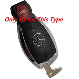 KAWIHEN Uncut Transponder Ignition Key Blank Keyless Remote Key Fob Replacement for Mercedes Benz 4 Buttons IYZ3312