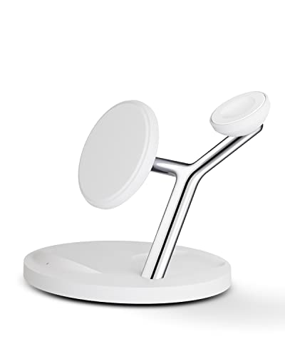 Wireless Charger,ZECHIN 3 in 1 Wireless Charging Station,Fast Wireless Charger Stand for iPhone 14/13/12/11/Pro/Max/XS/XR/X/8/Plus, for Apple Watch 7/6/5/4/3/2/SE, for AirPods 3/2/Pro(White)